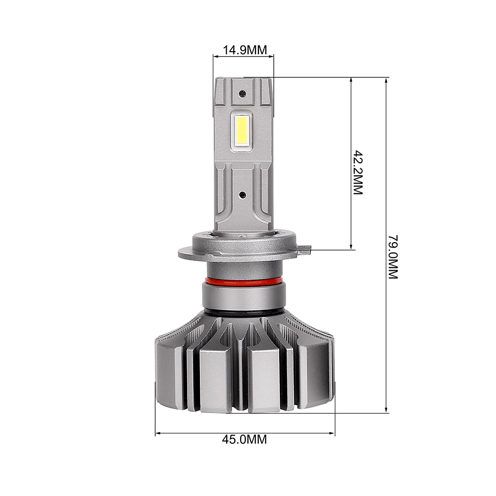Светодиодные лампы Vizant S5 цоколь H7 с чипом G-CR Tech 6000lm 5000k (цена за 2 лампы)