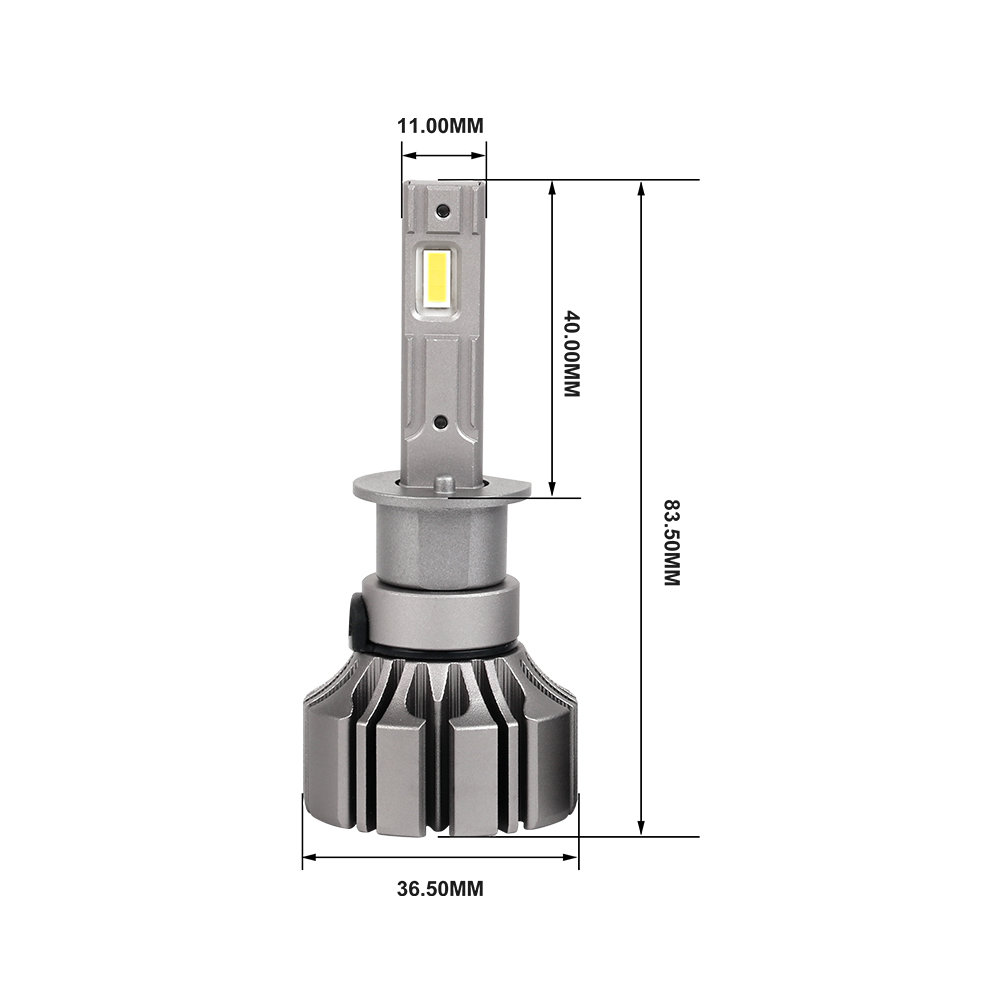 Светодиодные лампы Vizant S5 цоколь H1 с чипом G-CR Tech 6000lm 5000k (цена за 2 лампы)