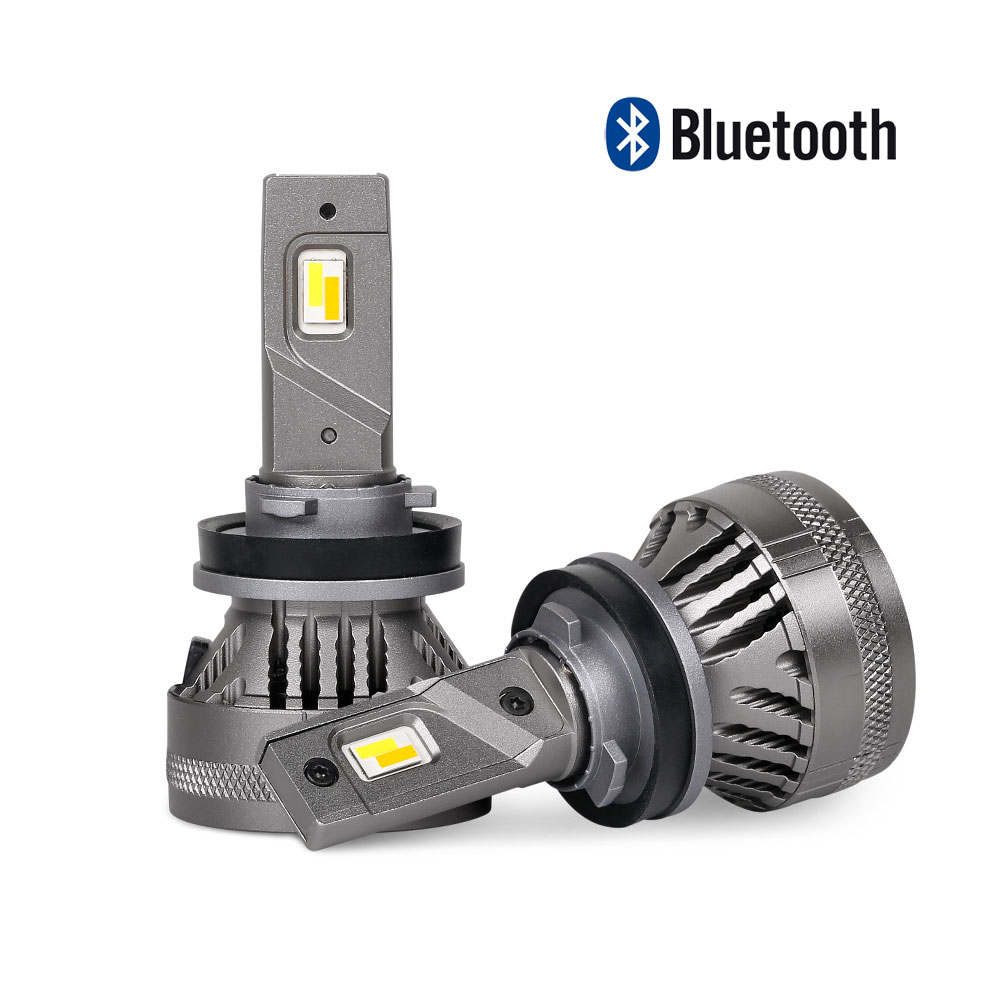 Светодиодные лампы Vizant ST1 Bluetooth Control цоколь H11 с чипом G-CR Tech 6000lm 3000-5000k (цена за 2 лампы)